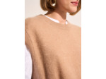 Pull ample sans manches à col rond