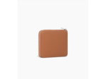 Porte monnaie zippé Maurice en cuir lisse