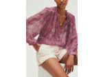 Blouse en mousseline à fleurs - ULENNA