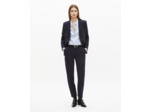 Veste tailleur en crêpe coupe structurée bleu marine bleu
