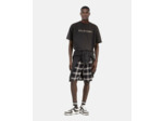 T-shirt manches courtes print perles black washed