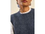 Pull à col rond sans manches