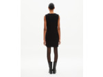 Robe courte en tweed noire black