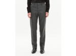 Pantalon de costume droit en pied de poule noir et gris grey