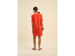 Robe courte en broderie anglaise