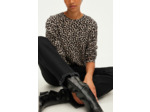 Pull col rond léopard - JACQUEMINE