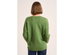 Pull ample en laine à col V et manches mi-longues
