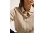 Chemise coupe droite à rayures