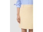 Jupe tailleur Janice jaune en tissu flammé