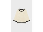 Pull ample en crochet bicolore - JOVITA