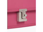 Petit sac bandoulière Rose en cuir lisse