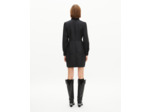 Robe courte en laine mélangée noire black