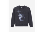 Sweat Wash Avec Print Loup black washed