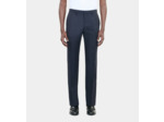 Pantalon De Costume À Rayures Bleu Marine navy