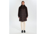 Manteau Meyera Chocolat en Polyester