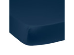 Drap housse Harmonie Satin de coton coloris Marine