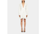 Robe Courte Blanche Jacquard Baroque white