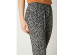 Pantalon isa fleurettes noires