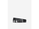Ceinture en cuir effet croco black