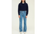 Jean flare à ceinture tressée - LENORA