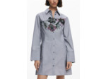 Robe À Manches Longues En Tissu – Femme