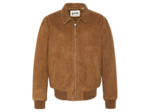 Blouson casual, cuir de chèvre velours