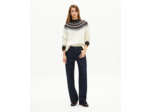 Pull à motif en laine mélangée écru ecru