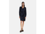 Robe courte decollete navy