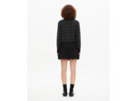 Cardigan à carreaux noir