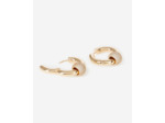 Boucles d'oreilles créole avec strass dorées gold