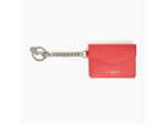 Porte cartes avec mousqueton Emilie en cuir signature T