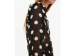 Chemise à pois noire black white