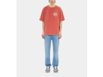 T-Shirt Rouge Avec Sérigraphie Blason red brique