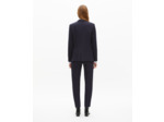 Veste tailleur en crêpe coupe structurée bleu marine bleu