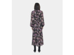 Robe longue imprimé fleuri black / purple