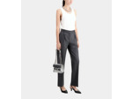 Pantalon À Pinces Gris En Flanelle grey
