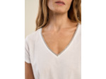 Tee-shirt col V manches courtes