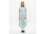 Robe longue decollete baby blue