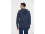 Hoodie basique en molleton avec fermeture zippée, print poitrine, contient du coton biologique