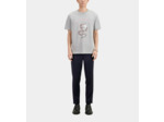 T-Shirt Manches Courtes Avec Print Snake light grey chine