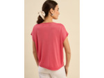 Pull oversize à col V et manches courtes