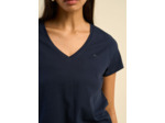 Tee-shirt col V en coton