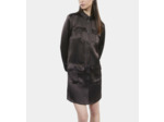 Robe saharienne courte marron brown