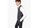 Gilet de costume "super 100's" dark grey
