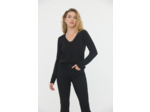 Cardigan basique en coton bio et laine recyclée