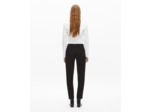 Pantalon tailleur en crêpe noir coupe tailleur droite black