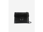 Sac emily small en cuir lisse noir black