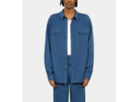 Chemise Bleue En Lin Et Coton middle navy