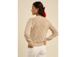 Gilet ajouré chic avec détails lurex