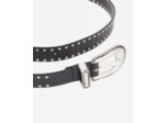 Ceinture En Cuir Noir Avec Clous black